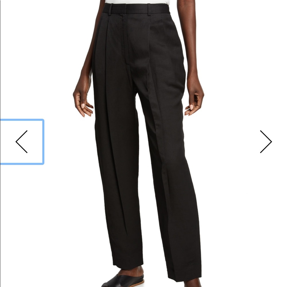 Partow Rio Pleated Linen Trousers